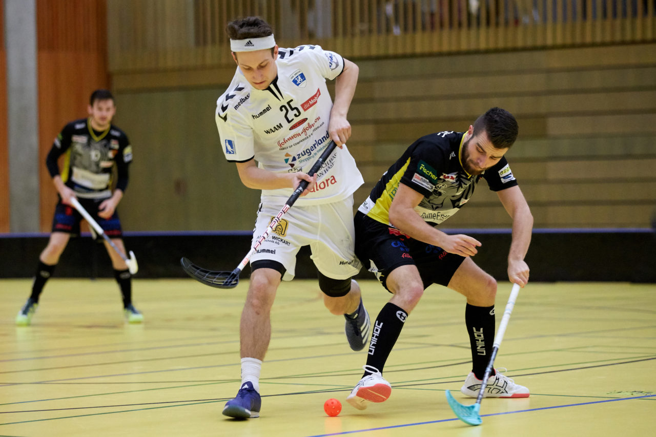 Zug United Herren NLA
Zug United - Unihockey Tigers Langnau 
Resultat 8 : 11 am 6. Januar 2018 in der Sporthalle in Zug 
Bild: Michael Peter