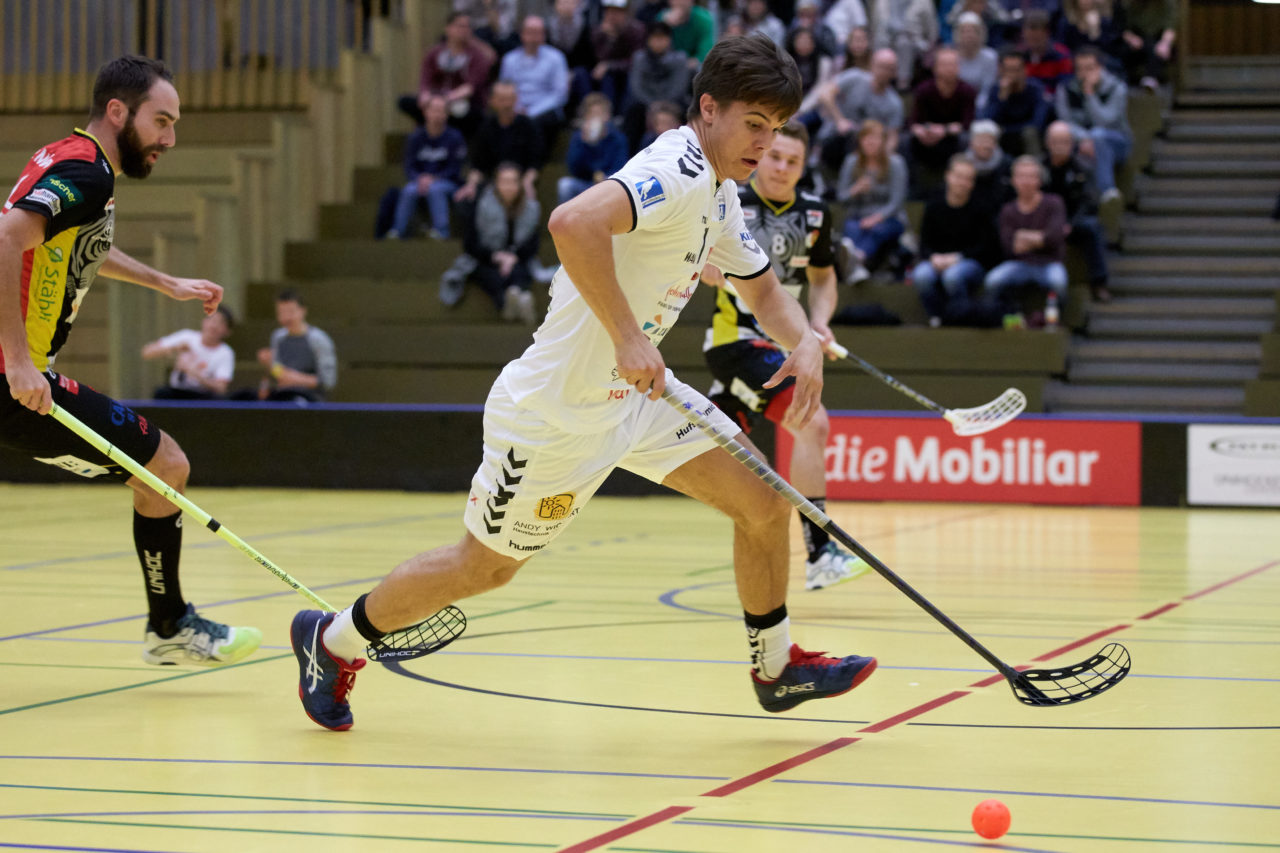Zug United Herren NLA
Zug United - Unihockey Tigers Langnau 
Resultat 8 : 11 am 6. Januar 2018 in der Sporthalle in Zug 
Bild: Michael Peter