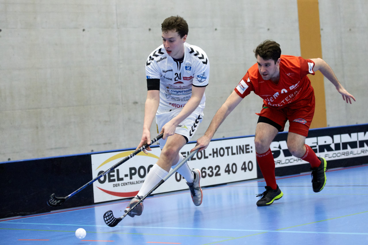 Zug United Herren NLA
Zug United - UHC Thun 
Resultat 8 : 4 am 20. Januar 2018 in der Sporthalle  Schönenbühl in Unterägeri 
Bild: Michael Peter