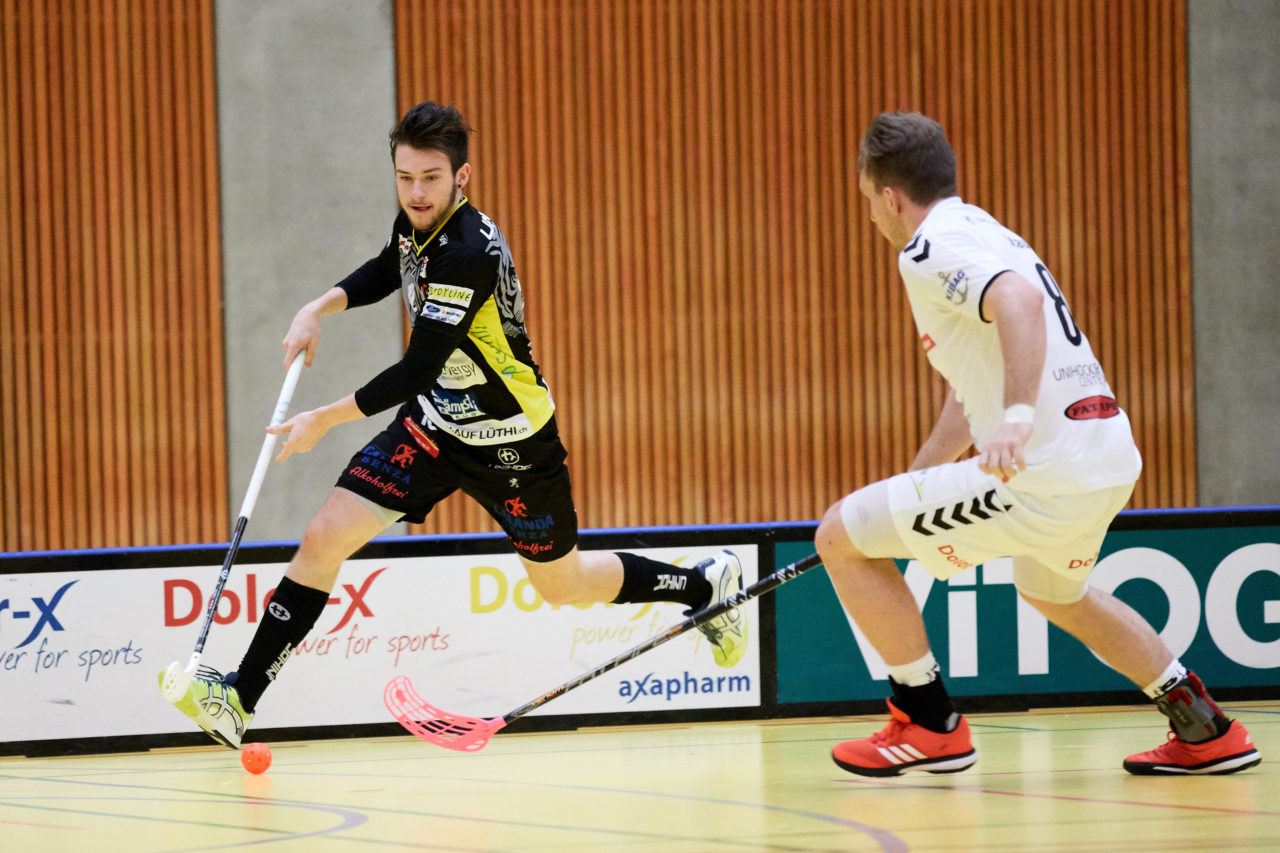 Zug United Herren NLA
Zug United - Unihockey Tigers Langnau 
Resultat 8 : 11 am 6. Januar 2018 in der Sporthalle in Zug 
Bild: Michael Peter