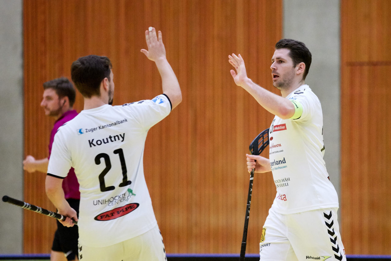 Zug United Herren NLA
Zug United - Unihockey Tigers Langnau 
Resultat 8 : 11 am 6. Januar 2018 in der Sporthalle in Zug 
Bild: Michael Peter