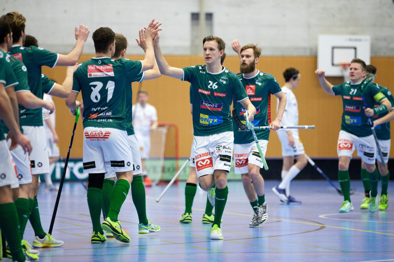 Zug United Herren NLA
Zug United - SV Wiler-Ersigen 
Resultat 4 : 6 am 14. Januar 2018 in der Sporthalle  Schönenbühl in Unterägeri 
Bild: Michael Peter
