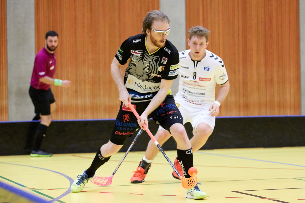 Zug United Herren NLA
Zug United - Unihockey Tigers Langnau 
Resultat 8 : 11 am 6. Januar 2018 in der Sporthalle in Zug 
Bild: Michael Peter