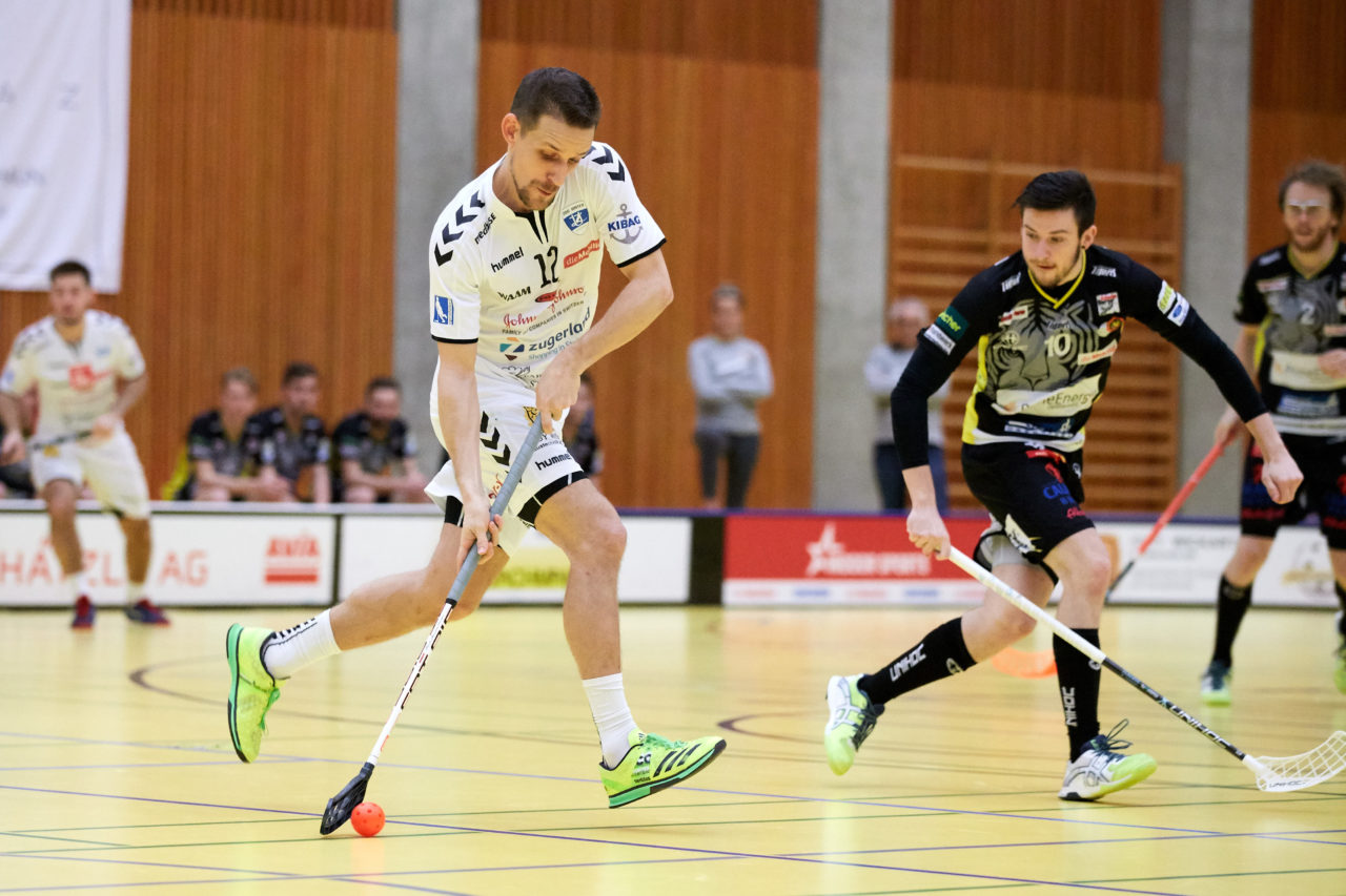 Zug United Herren NLA
Zug United - Unihockey Tigers Langnau 
Resultat 8 : 11 am 6. Januar 2018 in der Sporthalle in Zug 
Bild: Michael Peter