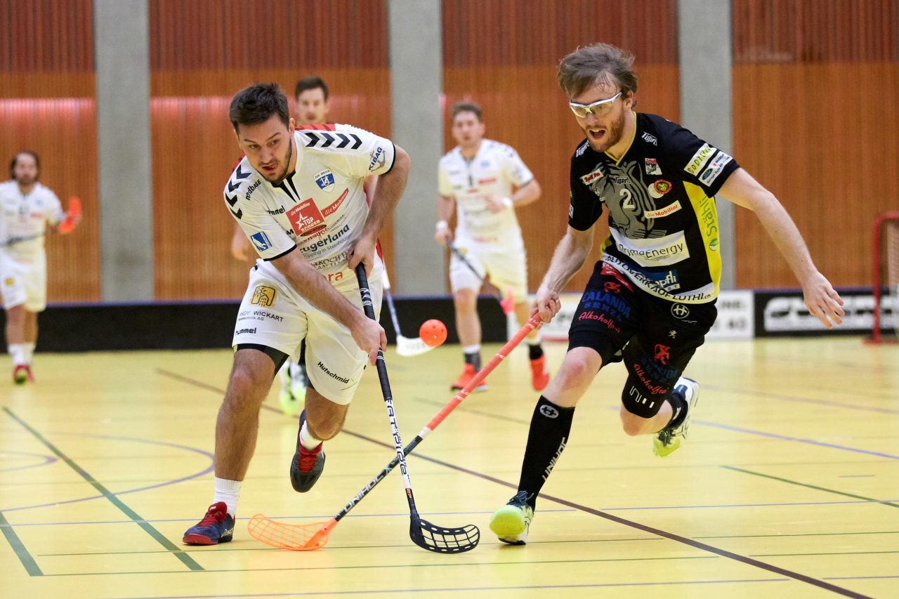 Zug United Herren NLA
Zug United - Unihockey Tigers Langnau 
Resultat 8 : 11 am 6. Januar 2018 in der Sporthalle in Zug 
Bild: Michael Peter