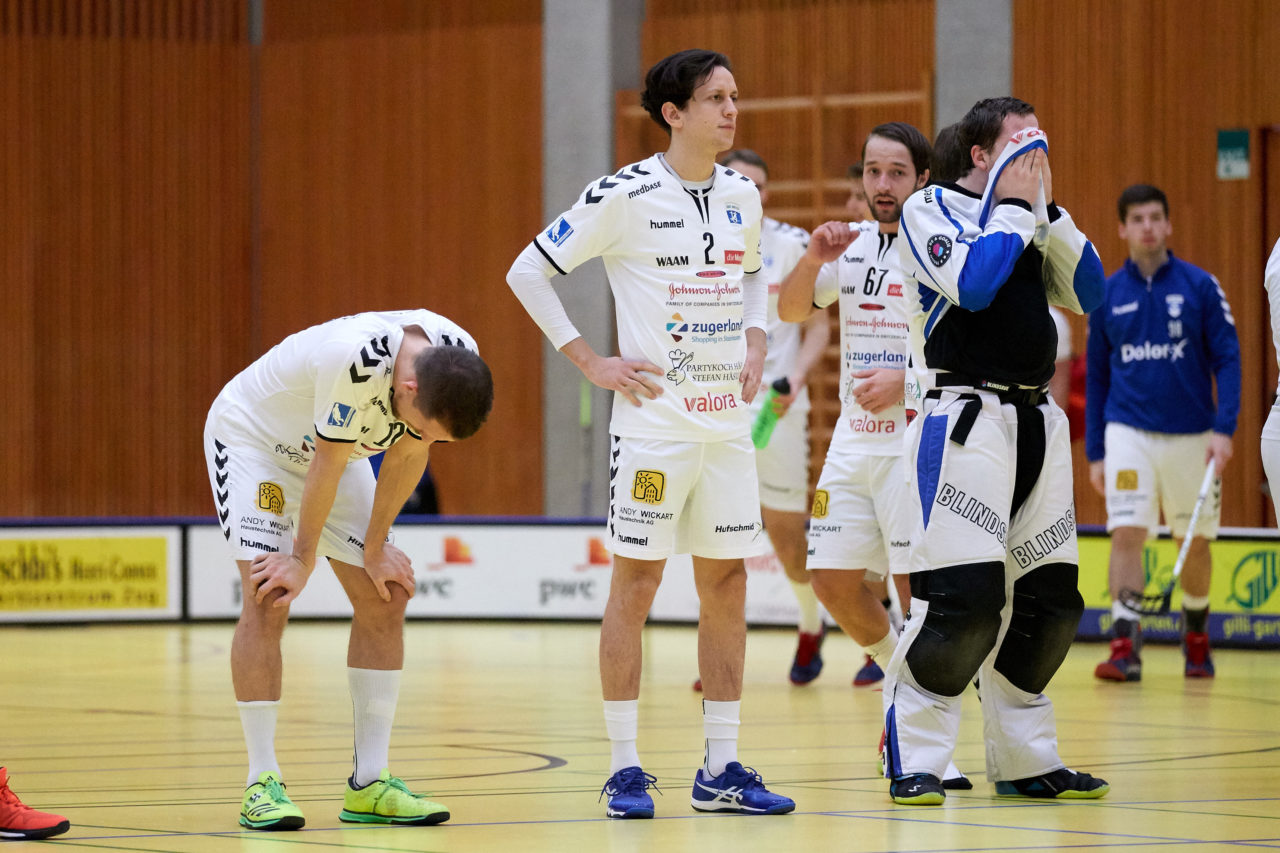 Zug United Herren NLA
Zug United - Unihockey Tigers Langnau 
Resultat 8 : 11 am 6. Januar 2018 in der Sporthalle in Zug 
Bild: Michael Peter