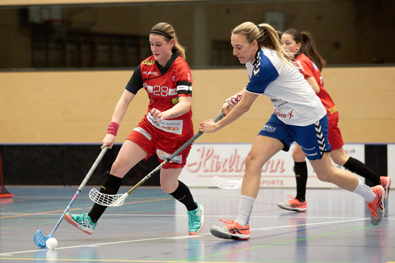 UHC Zugerland - Red Ants Rychenberg Winterthur 
Resultat 3 : 7 am 7. Januar 2018 in der Sporthalle  Hofmatt in Oberägeri 
Bild: Michael Peter