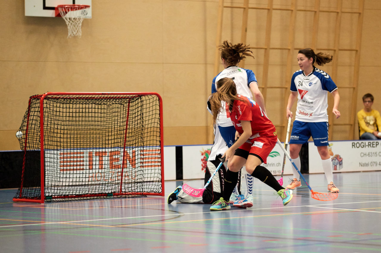 UHC Zugerland - Red Ants Rychenberg Winterthur 
Resultat 3 : 7 am 7. Januar 2018 in der Sporthalle  Hofmatt in Oberägeri 
Bild: Michael Peter