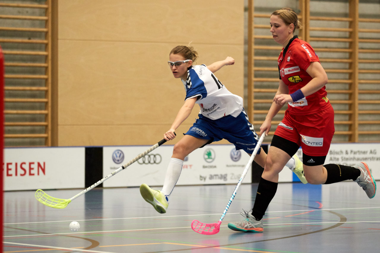 UHC Zugerland - Red Ants Rychenberg Winterthur 
Resultat 3 : 7 am 7. Januar 2018 in der Sporthalle  Hofmatt in Oberägeri 
Bild: Michael Peter