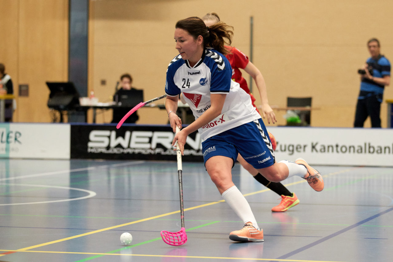 UHC Zugerland - Red Ants Rychenberg Winterthur 
Resultat 3 : 7 am 7. Januar 2018 in der Sporthalle  Hofmatt in Oberägeri 
Bild: Michael Peter