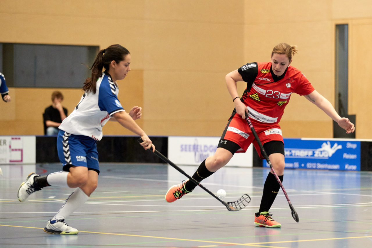 UHC Zugerland - Red Ants Rychenberg Winterthur 
Resultat 3 : 7 am 7. Januar 2018 in der Sporthalle  Hofmatt in Oberägeri 
Bild: Michael Peter