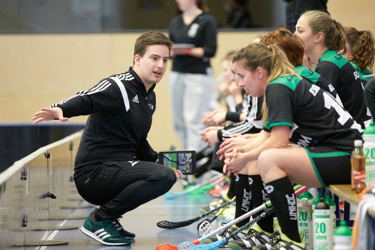 Zug United Damen NLA 
Zug United - UHC Waldkirch St Gallen 
Resultat 3 :4 nach Verlängerung am 17. Februar 2018 in der Sporthalle  Hofmatt in Oberägeri 
Bild: Michael Peter