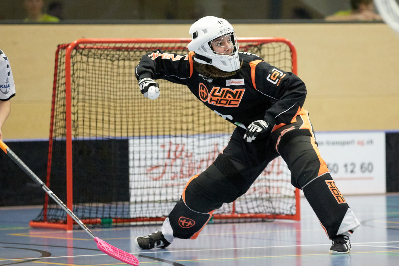 Zug United Damen NLA 
Zug United - UHC Waldkirch St Gallen 
Resultat 3 :4 nach Verlängerung am 17. Februar 2018 in der Sporthalle  Hofmatt in Oberägeri 
Bild: Michael Peter