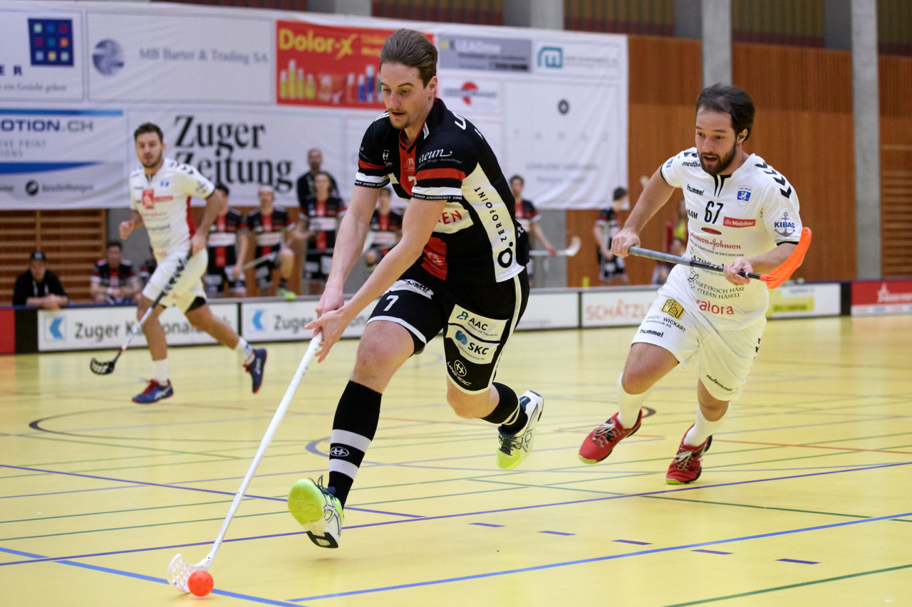 Zug United Herren NLA
Zug United - Chur Unihockey
Resultat 11 : 8 am 18. Februar 2018 in der Sporthalle in Zug 
Bild: Michael Peter