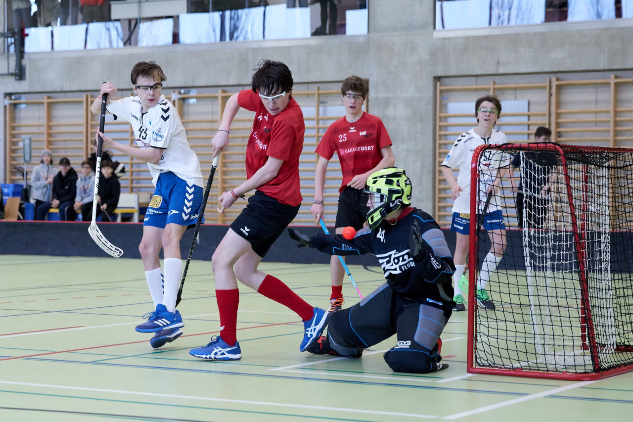 Junioren U16A Zug United - UHC Alligator Malans 
Resultat 10 : 8 am 11. Februar 2018 in der Sporthalle Dorfmatt in Rotkreuz 
Bild: Michael Peter