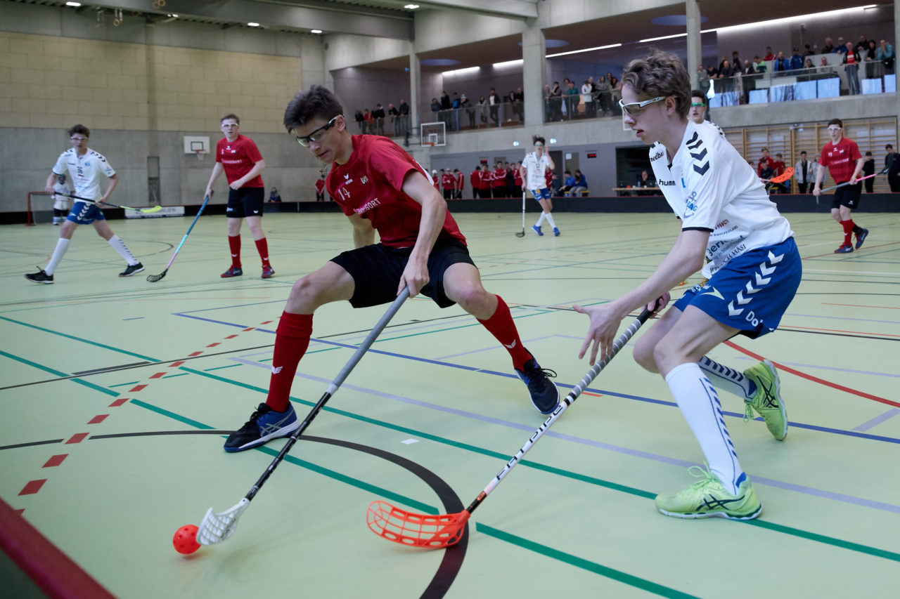 Junioren U16A Zug United - UHC Alligator Malans 
Resultat 10 : 8 am 11. Februar 2018 in der Sporthalle Dorfmatt in Rotkreuz 
Bild: Michael Peter