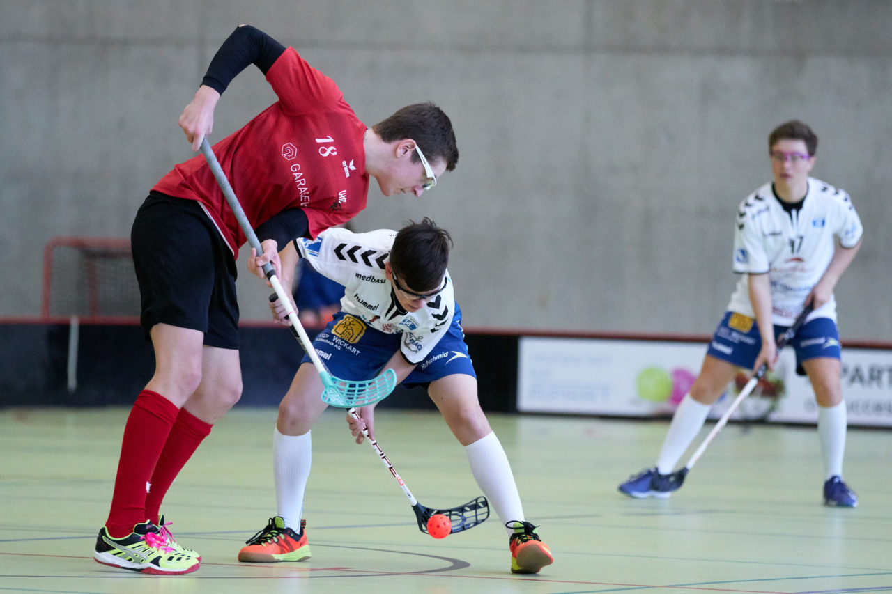 Junioren U16A Zug United - UHC Alligator Malans 
Resultat 10 : 8 am 11. Februar 2018 in der Sporthalle Dorfmatt in Rotkreuz 
Bild: Michael Peter