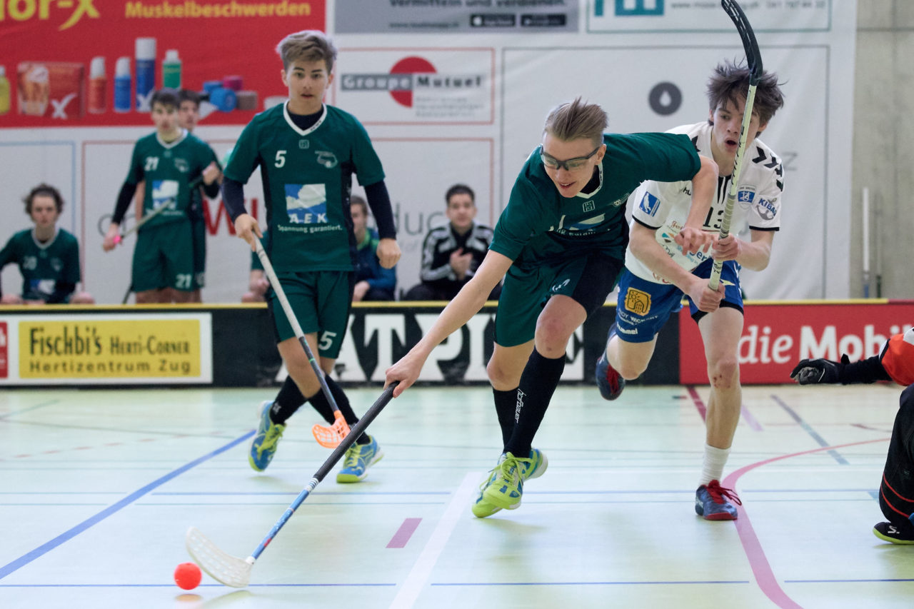 Junioren U18A Zug United - SV Wiler-Ersigen 
Resultat 2 : 12 am 10. Februar 2018 in der Sporthalle Dorfmatt in Rotkreuz 
Bild: Michael Peter