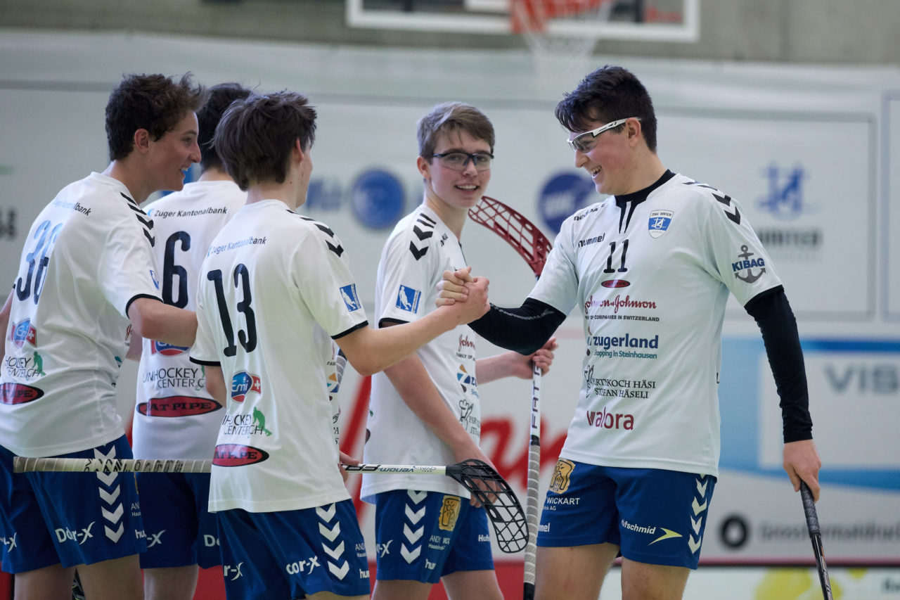 Junioren U18A Zug United - SV Wiler-Ersigen 
Resultat 2 : 12 am 10. Februar 2018 in der Sporthalle Dorfmatt in Rotkreuz 
Bild: Michael Peter