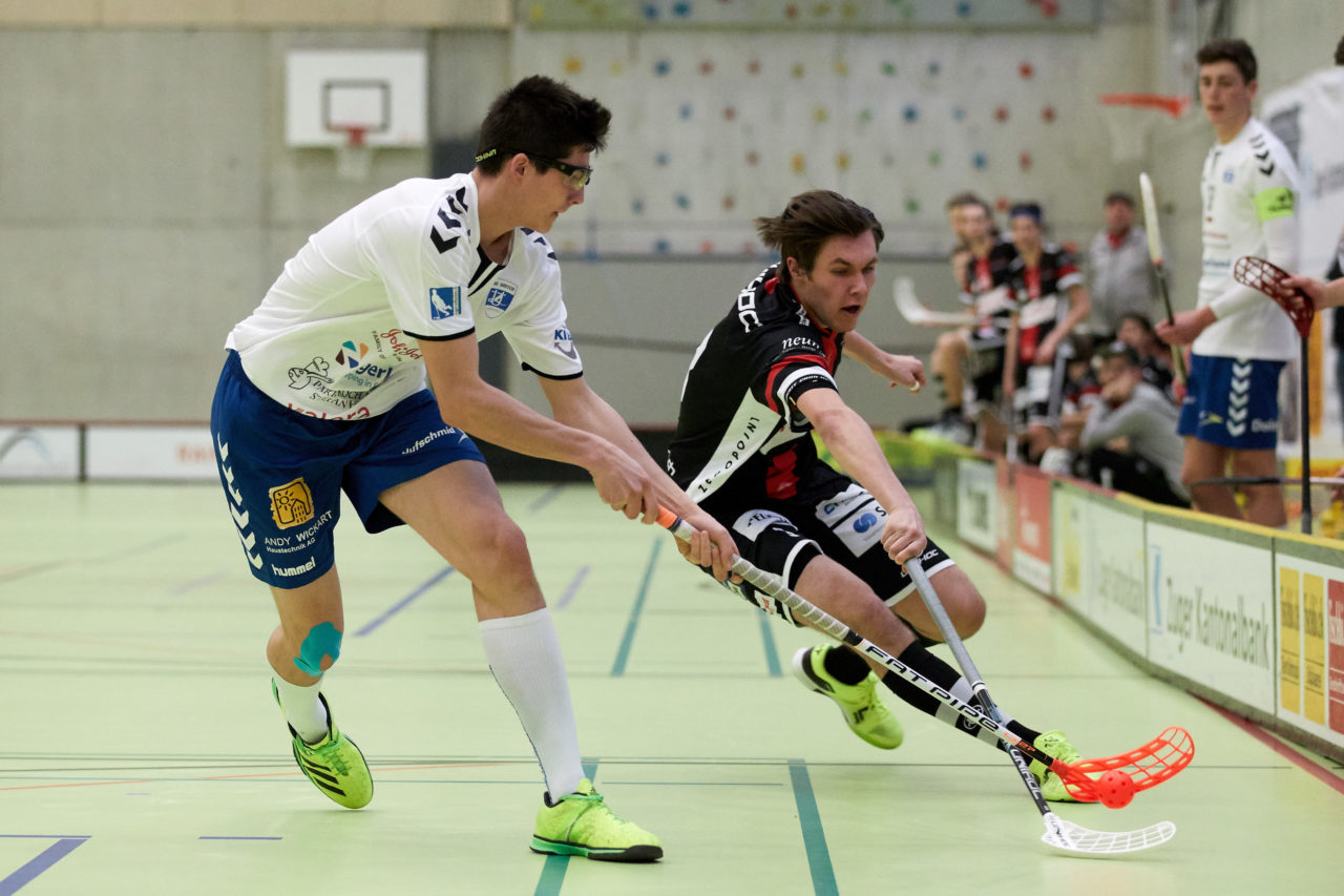 Junioren U21A Zug United - Chur Unihockey 
Resultat 11 : 3 am 10. Februar 2018 in der Sporthalle Dorfmatt in Rotkreuz 
Bild: Michael Peter