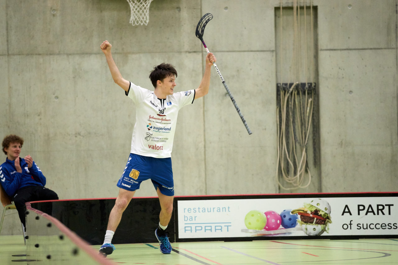 Junioren U21A Zug United - Chur Unihockey 
Resultat 11 : 3 am 10. Februar 2018 in der Sporthalle Dorfmatt in Rotkreuz 
Bild: Michael Peter