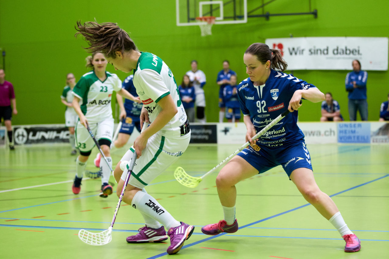 Zug United  Damen NLA
Playouts 5. Spiel 
UHC Waldkirch St.Gallen - Zug United 
Resultat 2 : 3  am 18. März 2018 in der Sporthalle Tal der Demut in St.Gallen 
Bild: Michael Peter