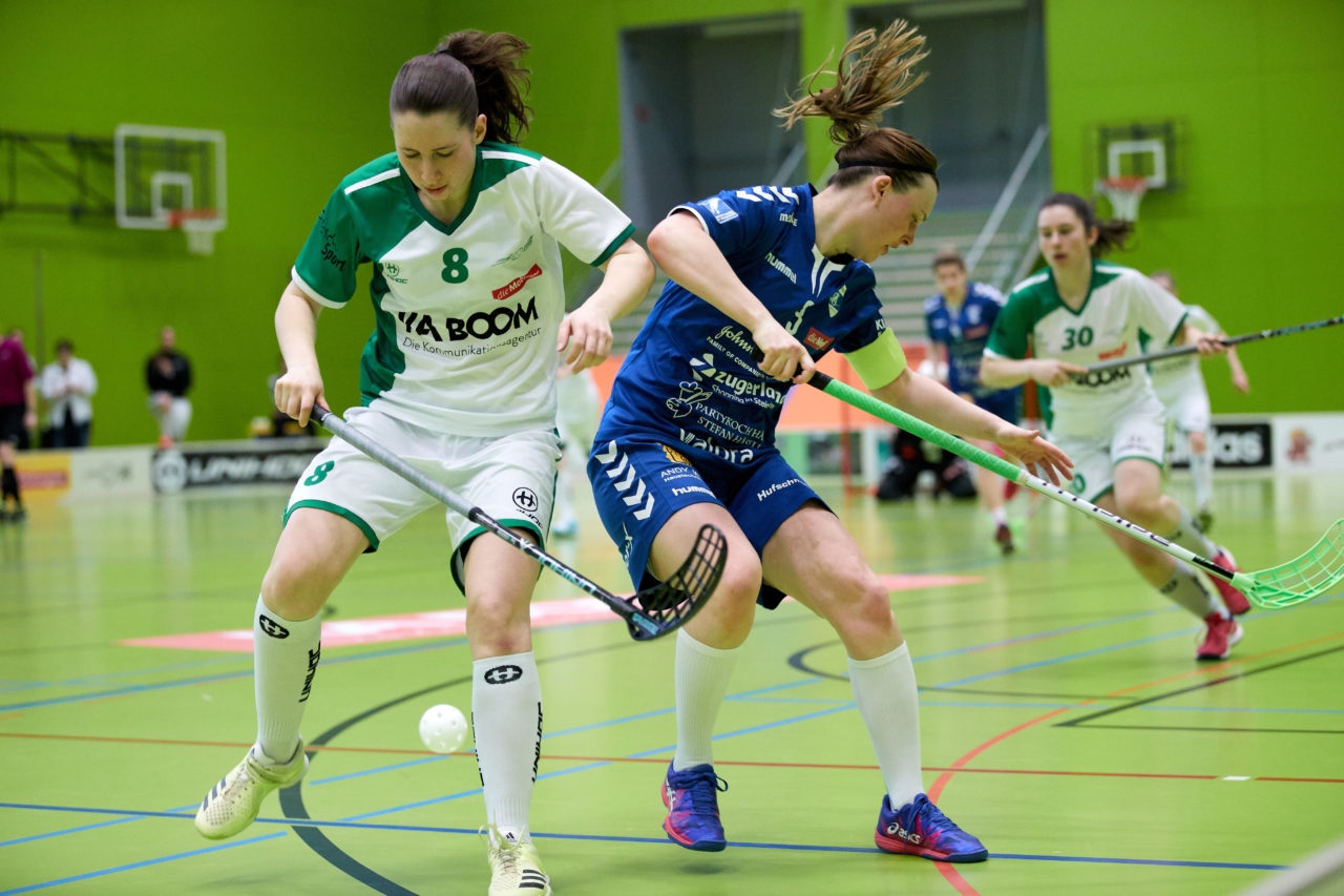 Zug United  Damen NLA
Playouts 5. Spiel 
UHC Waldkirch St.Gallen - Zug United 
Resultat 2 : 3  am 18. März 2018 in der Sporthalle Tal der Demut in St.Gallen 
Bild: Michael Peter