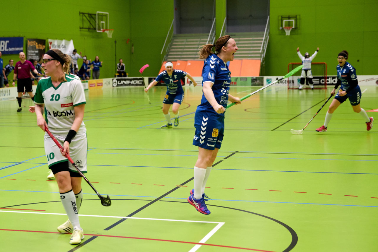 Zug United  Damen NLA
Playouts 5. Spiel 
UHC Waldkirch St.Gallen - Zug United 
Resultat 2 : 3  am 18. März 2018 in der Sporthalle Tal der Demut in St.Gallen 
Bild: Michael Peter