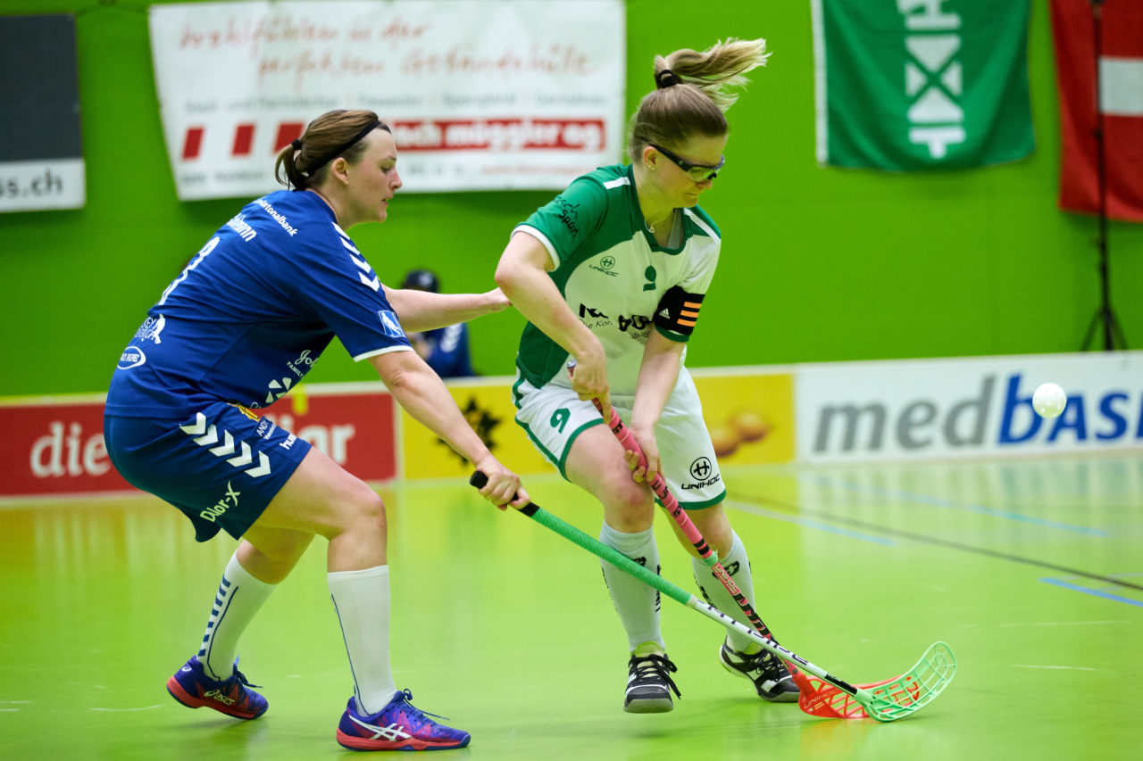 Zug United  Damen NLA
Playouts 5. Spiel 
UHC Waldkirch St.Gallen - Zug United 
Resultat 2 : 3  am 18. März 2018 in der Sporthalle Tal der Demut in St.Gallen 
Bild: Michael Peter