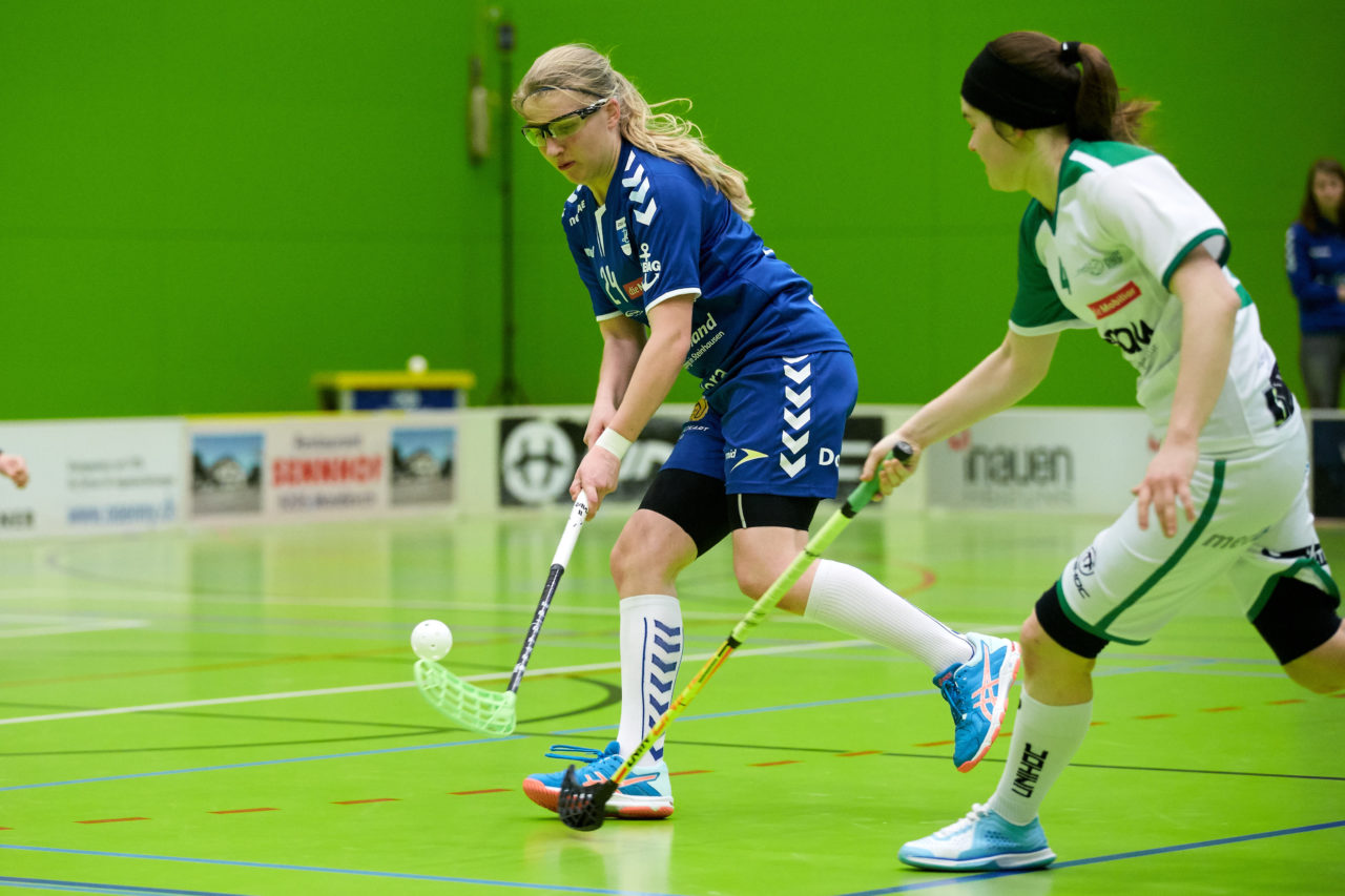 Zug United  Damen NLA
Playouts 5. Spiel 
UHC Waldkirch St.Gallen - Zug United 
Resultat 2 : 3  am 18. März 2018 in der Sporthalle Tal der Demut in St.Gallen 
Bild: Michael Peter