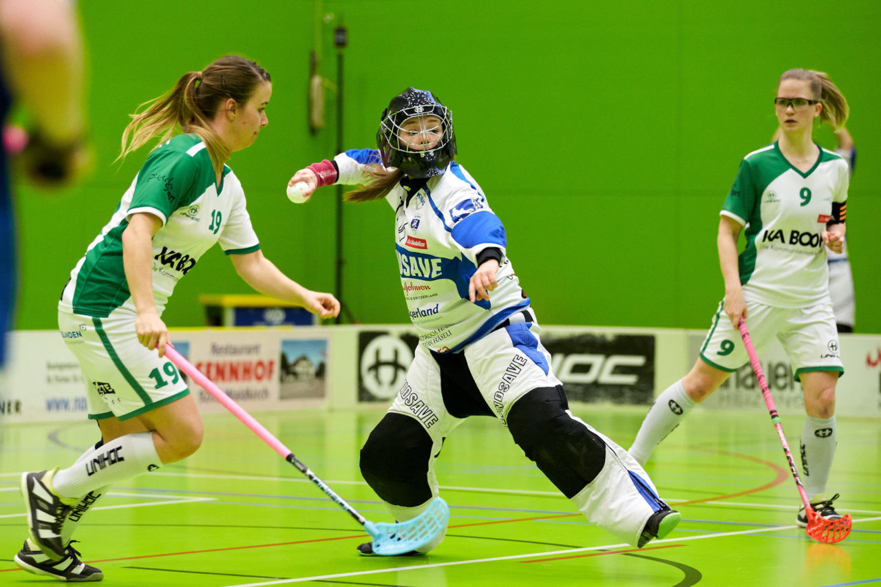 Zug United  Damen NLA
Playouts 5. Spiel 
UHC Waldkirch St.Gallen - Zug United 
Resultat 2 : 3  am 18. März 2018 in der Sporthalle Tal der Demut in St.Gallen 
Bild: Michael Peter