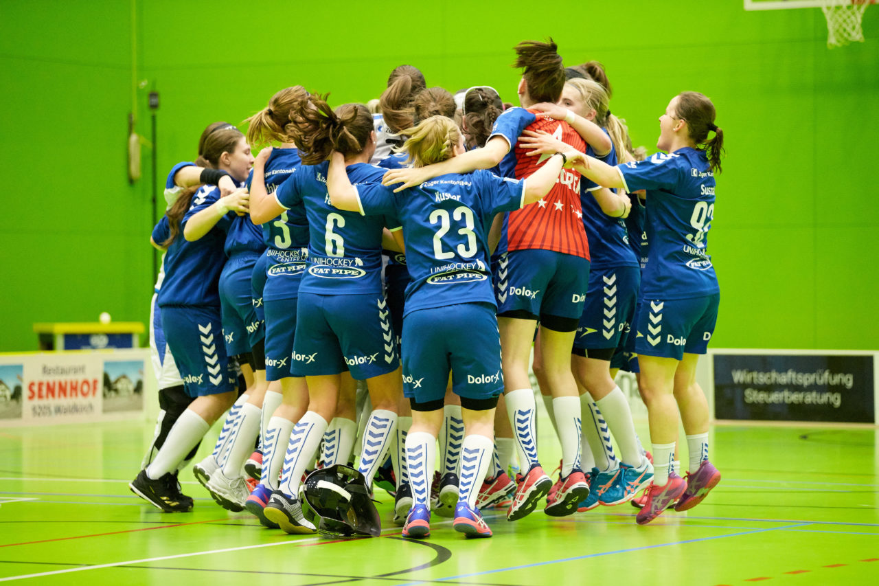 Zug United  Damen NLA
Playouts 5. Spiel 
UHC Waldkirch St.Gallen - Zug United 
Resultat 2 : 3  am 18. März 2018 in der Sporthalle Tal der Demut in St.Gallen 
Bild: Michael Peter