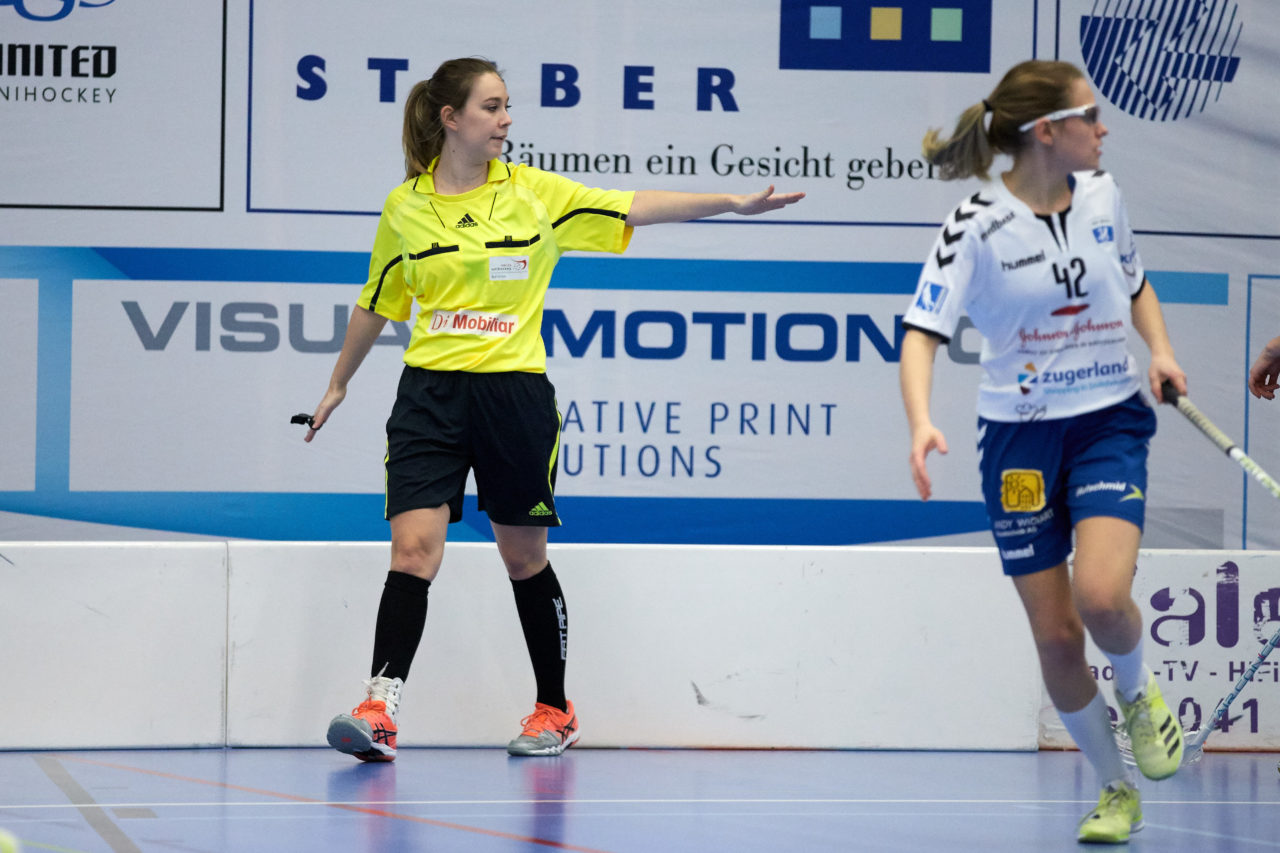 Juniorinnen U21B Aufstiegsspiele 3. Spiel Zug United -  Unihockey Basel Regio 
Resultat 4 : 6 am  18. März 2018 in der Sporthalle Schönenbühl in Unterägeri 
Bild: Michael Peter