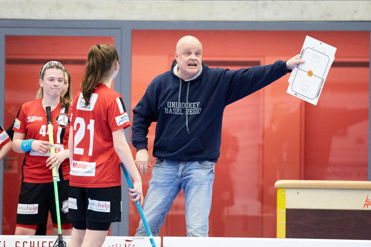 Juniorinnen U21B Aufstiegsspiele 3. Spiel Zug United -  Unihockey Basel Regio 
Resultat 4 : 6 am  18. März 2018 in der Sporthalle Schönenbühl in Unterägeri 
Bild: Michael Peter
