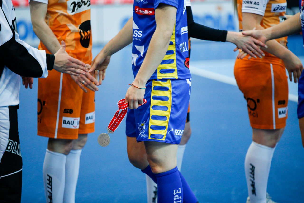 Die ungeliebte Silbermedalie.
(Superfinal SV Wiler-Ersigen - Floorball Köniz, SWISS Arena, Kloten, 22. April 2018)