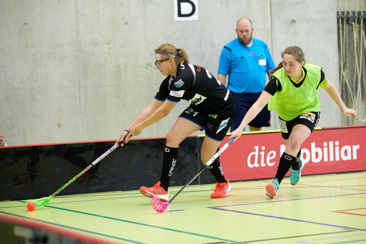 Schweizermeisterschaft 2018 der Juniorinnen B und C 
am 14. und 15. April  2018 in der Sporthalle Dorfmatt in Rotkreuz Der UHC Einhorn Hünenberg wird  in beiden Ligen Schweizermeister 
Bild: Michael Peter