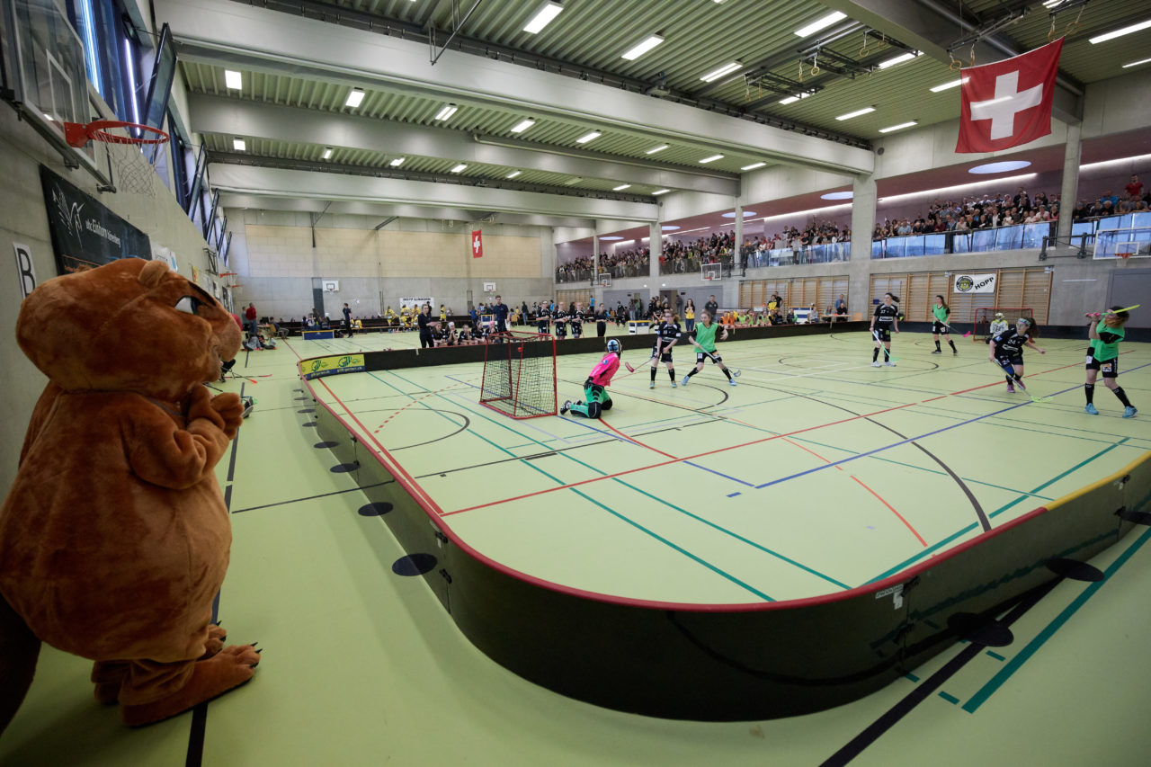 Schweizermeisterschaft 2018 der Juniorinnen B und C 
am 14. und 15. April  2018 in der Sporthalle Dorfmatt in Rotkreuz Der UHC Einhorn Hünenberg wird  in beiden Ligen Schweizermeister 
Bild: Michael Peter