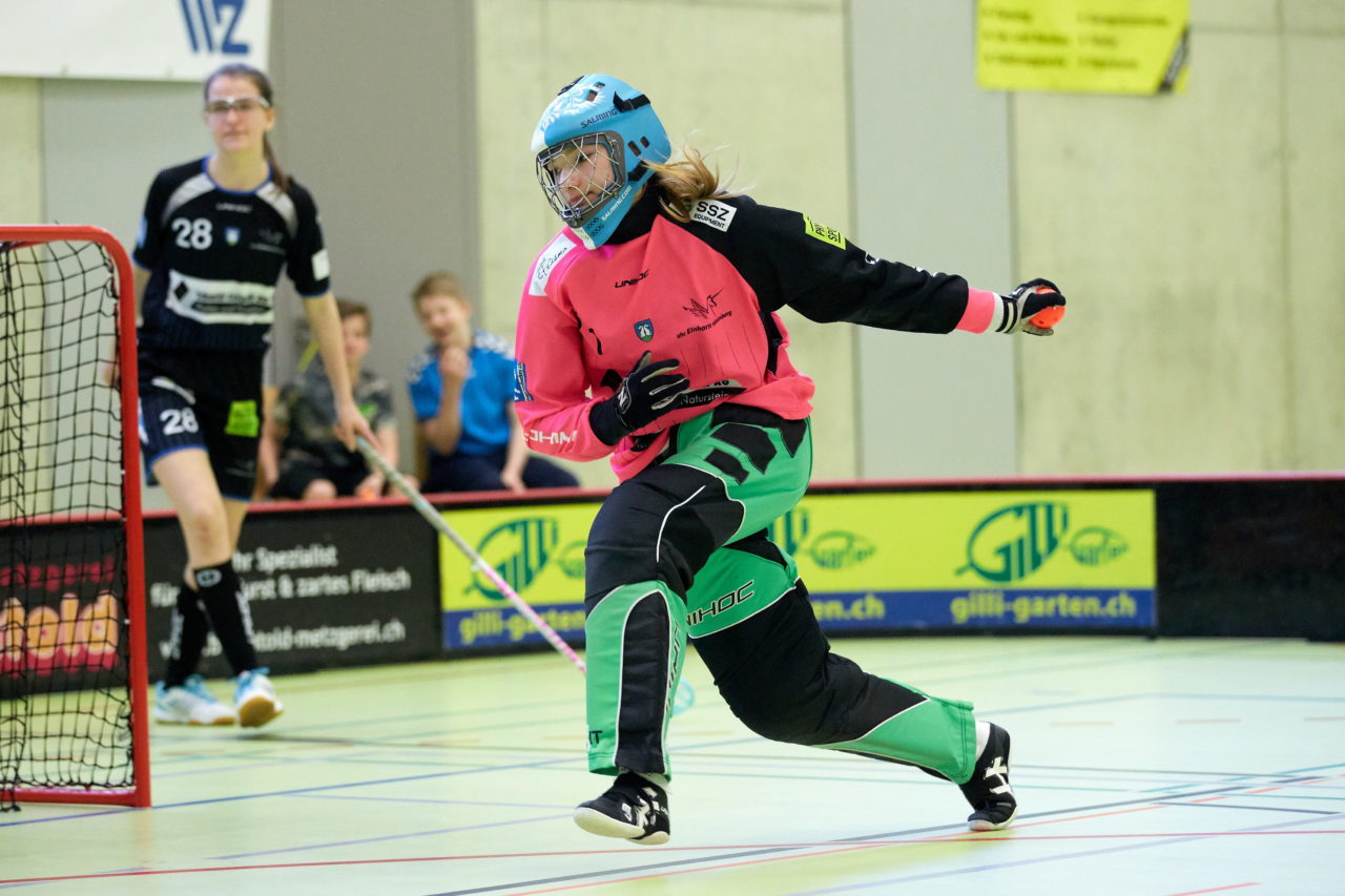 Schweizermeisterschaft 2018 der Juniorinnen B und C 
am 14. und 15. April  2018 in der Sporthalle Dorfmatt in Rotkreuz Der UHC Einhorn Hünenberg wird  in beiden Ligen Schweizermeister 
Bild: Michael Peter