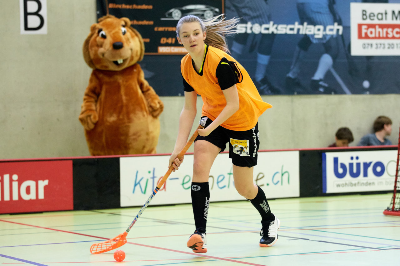 Schweizermeisterschaft 2018 der Juniorinnen B und C 
am 14. und 15. April  2018 in der Sporthalle Dorfmatt in Rotkreuz Der UHC Einhorn Hünenberg wird  in beiden Ligen Schweizermeister 
Bild: Michael Peter