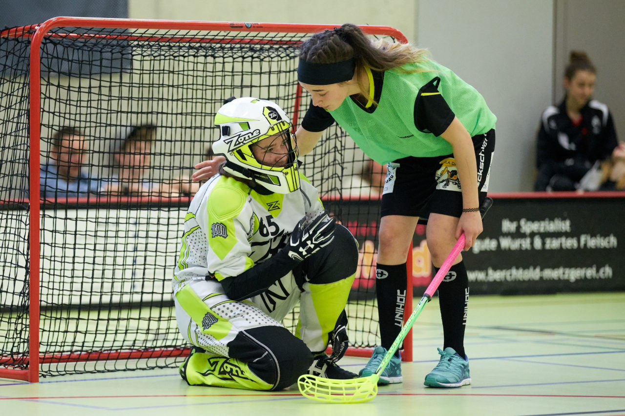 Schweizermeisterschaft 2018 der Juniorinnen B und C 
am 14. und 15. April  2018 in der Sporthalle Dorfmatt in Rotkreuz Der UHC Einhorn Hünenberg wird  in beiden Ligen Schweizermeister 
Bild: Michael Peter