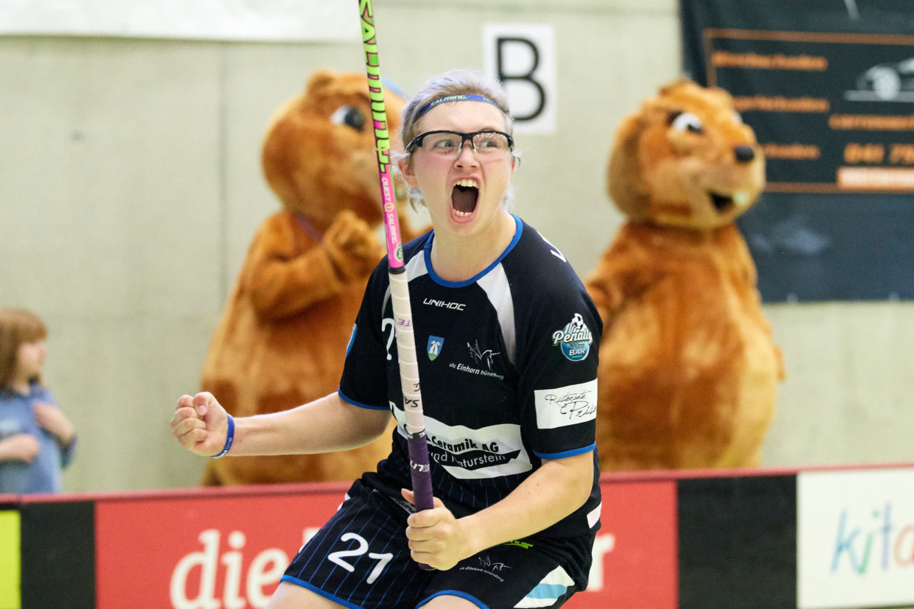 Schweizermeisterschaft 2018 der Juniorinnen B und C 
am 14. und 15. April  2018 in der Sporthalle Dorfmatt in Rotkreuz Der UHC Einhorn Hünenberg wird  in beiden Ligen Schweizermeister 
Bild: Michael Peter