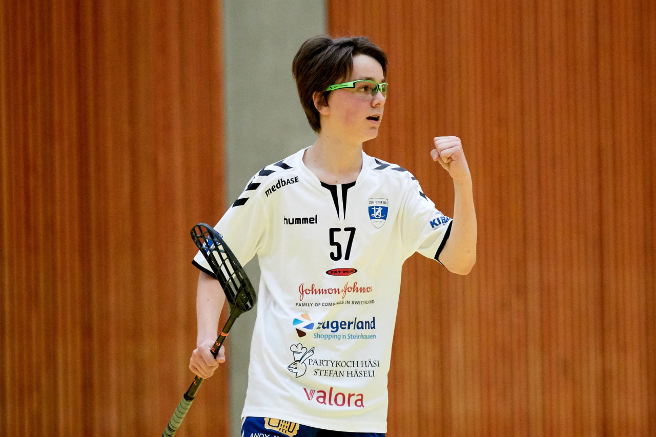 Junioren U16A 
Playoff Halbfinal 2. Spiel 
Zug United -  HC Rychenberg Winterthur 
Resultat 5 : 8 am  31. März 2018 in der Sporthalle Zug 
Bild: Michael Peter