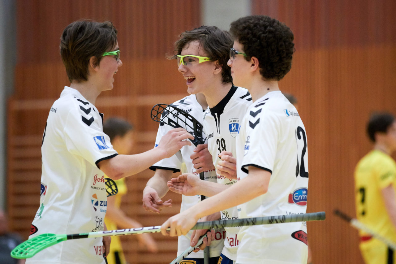Junioren U16A 
Playoff Halbfinal 2. Spiel 
Zug United -  HC Rychenberg Winterthur 
Resultat 5 : 8 am  31. März 2018 in der Sporthalle Zug 
Bild: Michael Peter