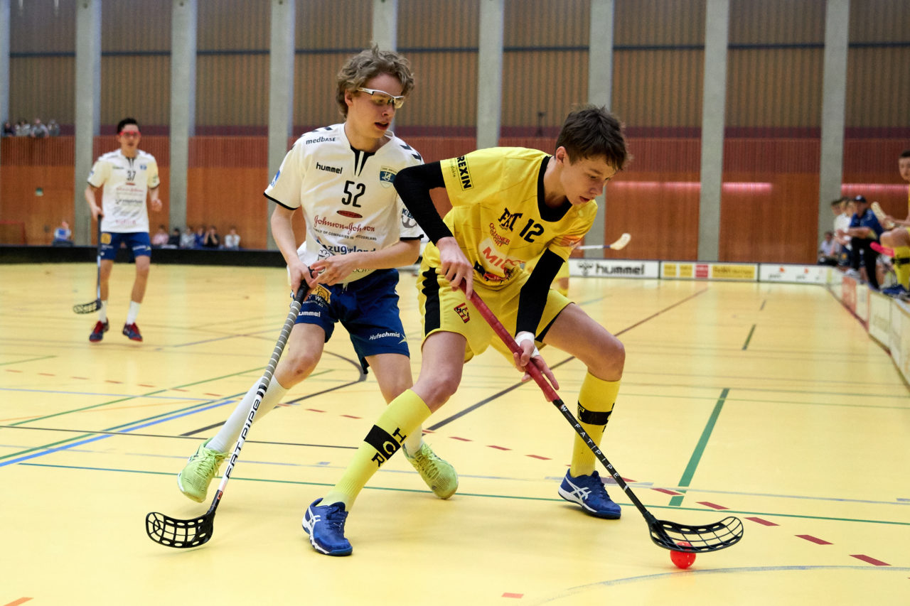 Junioren U16A 
Playoff Halbfinal 2. Spiel 
Zug United -  HC Rychenberg Winterthur 
Resultat 5 : 8 am  31. März 2018 in der Sporthalle Zug 
Bild: Michael Peter