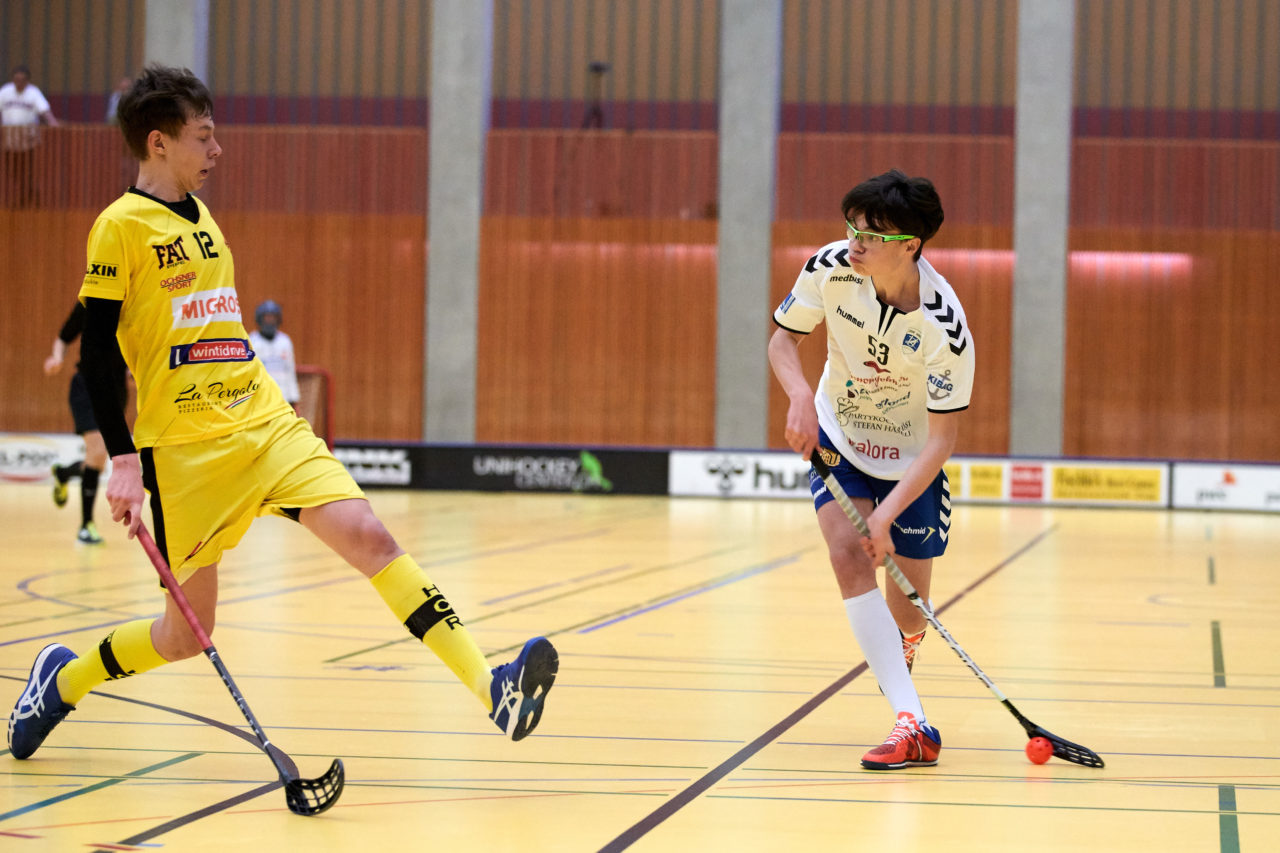 Junioren U16A 
Playoff Halbfinal 2. Spiel 
Zug United -  HC Rychenberg Winterthur 
Resultat 5 : 8 am  31. März 2018 in der Sporthalle Zug 
Bild: Michael Peter