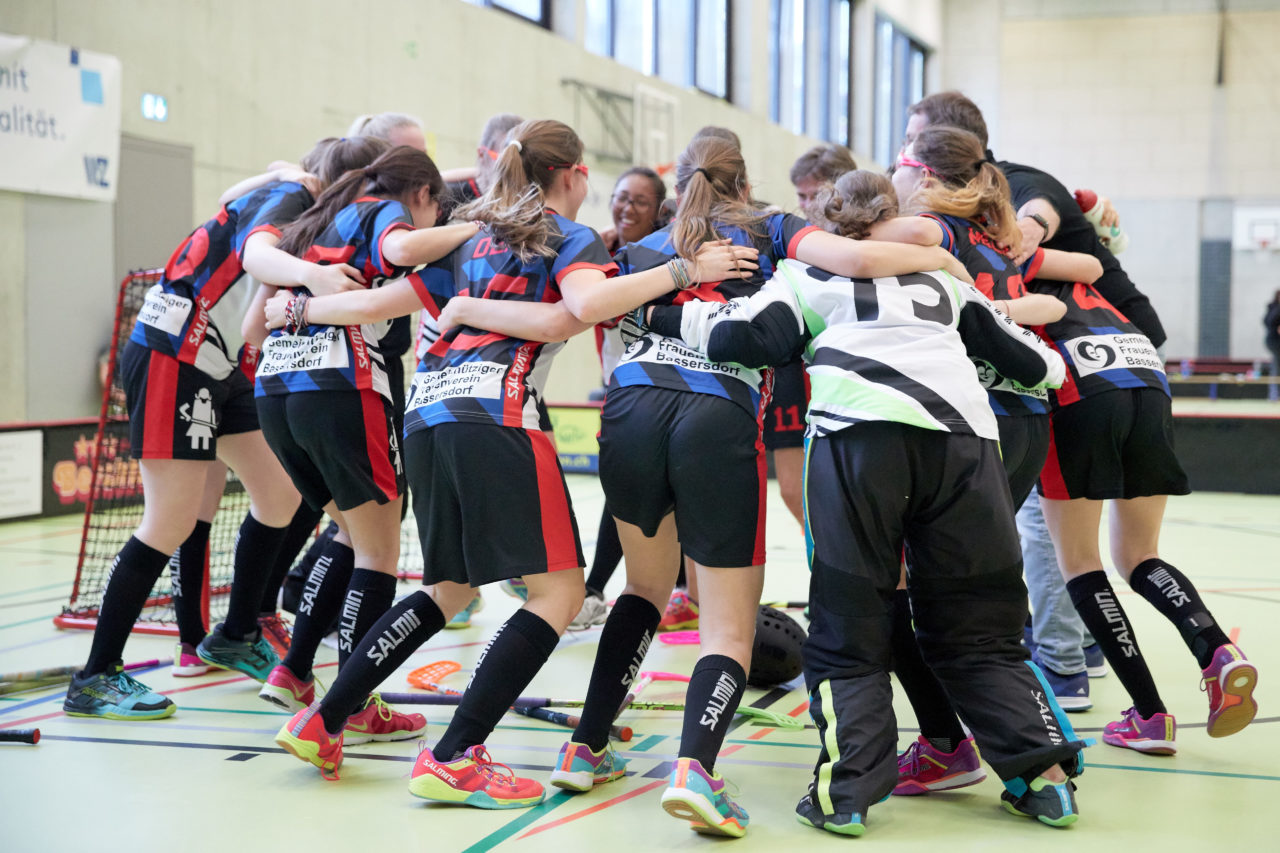 Schweizermeisterschaft 2018 der Juniorinnen B und C 
am 14. und 15. April  2018 in der Sporthalle Dorfmatt in Rotkreuz Der UHC Einhorn Hünenberg wird  in beiden Ligen Schweizermeister 
Bild: Michael Peter