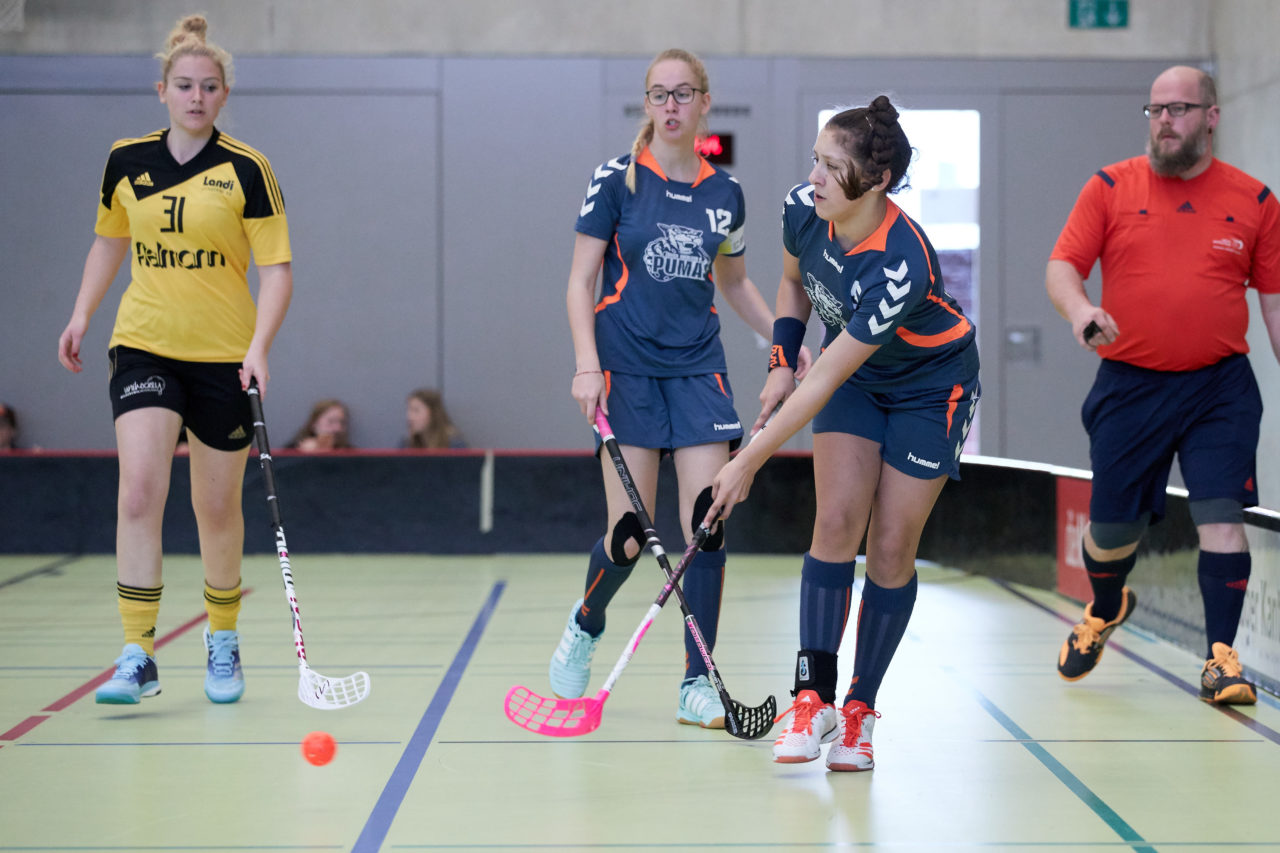 Schweizermeisterschaft 2018 der Juniorinnen B und C 
am 14. und 15. April  2018 in der Sporthalle Dorfmatt in Rotkreuz Der UHC Einhorn Hünenberg wird  in beiden Ligen Schweizermeister 
Bild: Michael Peter