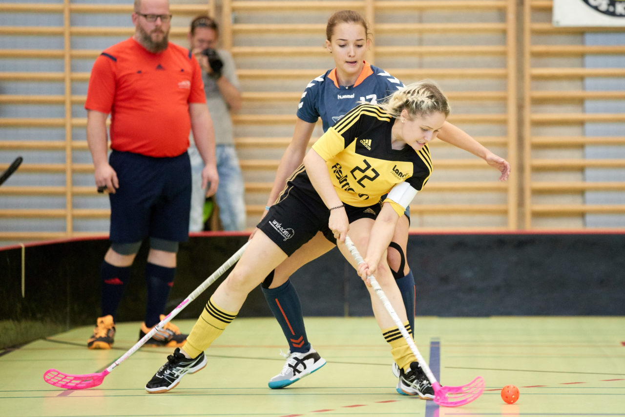 Schweizermeisterschaft 2018 der Juniorinnen B und C 
am 14. und 15. April  2018 in der Sporthalle Dorfmatt in Rotkreuz Der UHC Einhorn Hünenberg wird  in beiden Ligen Schweizermeister 
Bild: Michael Peter