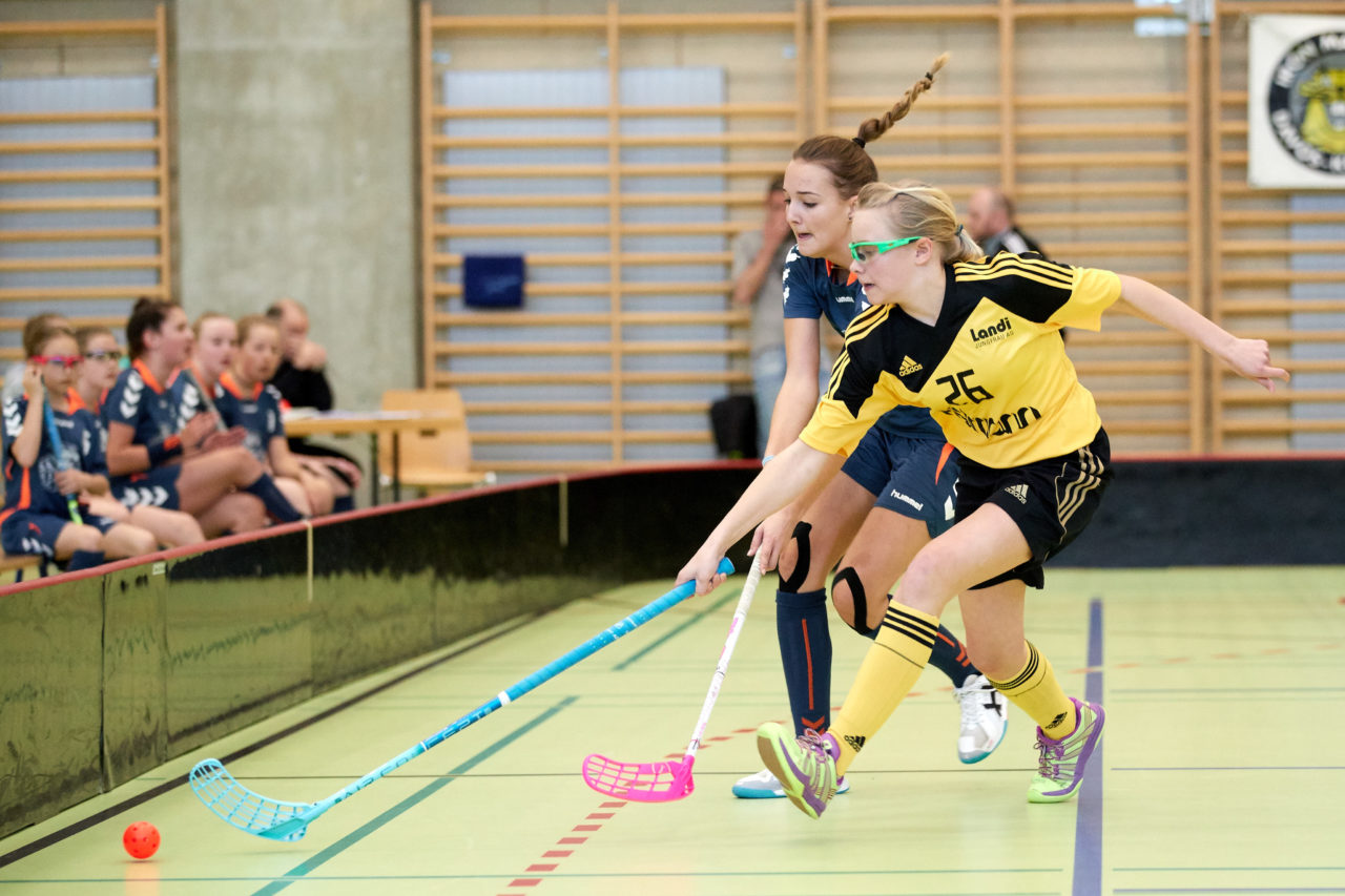 Schweizermeisterschaft 2018 der Juniorinnen B und C 
am 14. und 15. April  2018 in der Sporthalle Dorfmatt in Rotkreuz Der UHC Einhorn Hünenberg wird  in beiden Ligen Schweizermeister 
Bild: Michael Peter