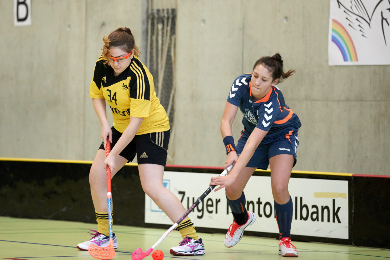 Schweizermeisterschaft 2018 der Juniorinnen B und C 
am 14. und 15. April  2018 in der Sporthalle Dorfmatt in Rotkreuz Der UHC Einhorn Hünenberg wird  in beiden Ligen Schweizermeister 
Bild: Michael Peter